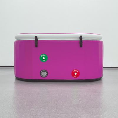 Inflatable Pink Plunge Ice Bath Cold Water Tub For Universal Applications