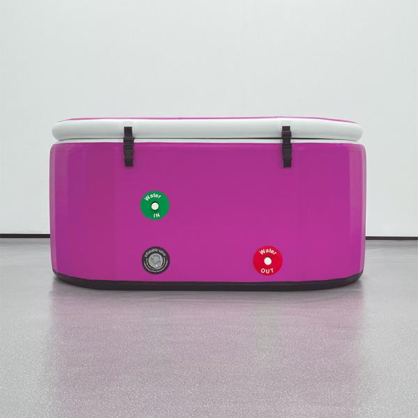 Inflatable Pink Plunge Ice Bath Cold Water Tub For Universal Applications
