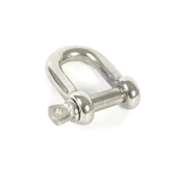 Precision Casting Technology Black and Silver Polished Stainless Steel 304/316 D Shackle Bow Shackle for Fastening
