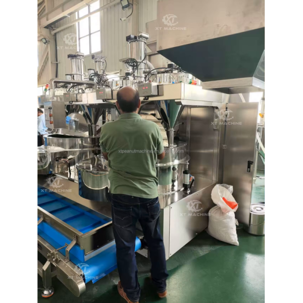 PLC Controlled Coating Machine for Dough Peanuts/Flavored Coffee Beans/Nuts High-Speed Spinning Automatic Batch Coating Machine