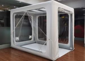 Tenda de acampamento inflável de retângulo branco 400D Oxford Air Pole Tenda
