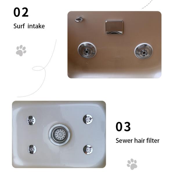 Ванна кота собаки автоматический холить ванны SPA любимца массажа моя