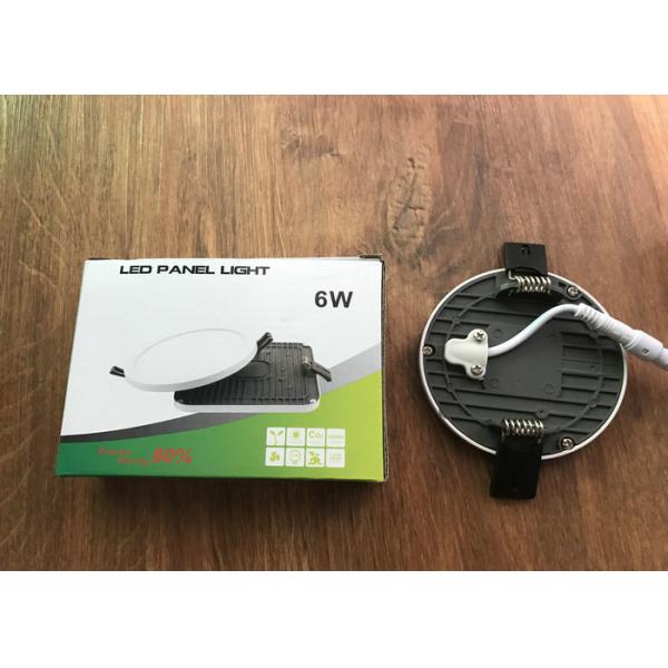 6 Watt Ultra Thin Recessed Led Lighting , 4000k 500lm Office Led Panel Light