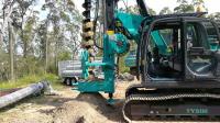 Projet Rig Max de empilage hydraulique rotatoire de KR80M CFA Constrution de plate-forme de forage/base. diamètre de forage 1000 millimètres