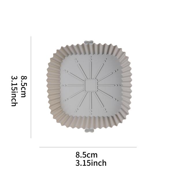 Воздушный фрайер Силиконовый горшок Пищевой класс Безопасность Воздушный фрайер Печь Аксессуары Квадрат Легко очищаемый Воздушный фрайер Силиконовый подкладка