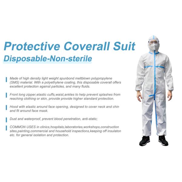 CE FDA PP PE Disposable Medical Isolation Clothing