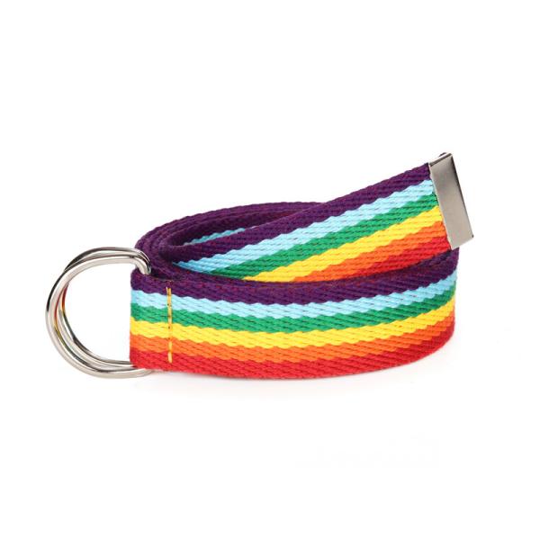 Correa de nylon del deber de la correa los 3cm de la tela elástica del estiramiento del arco iris