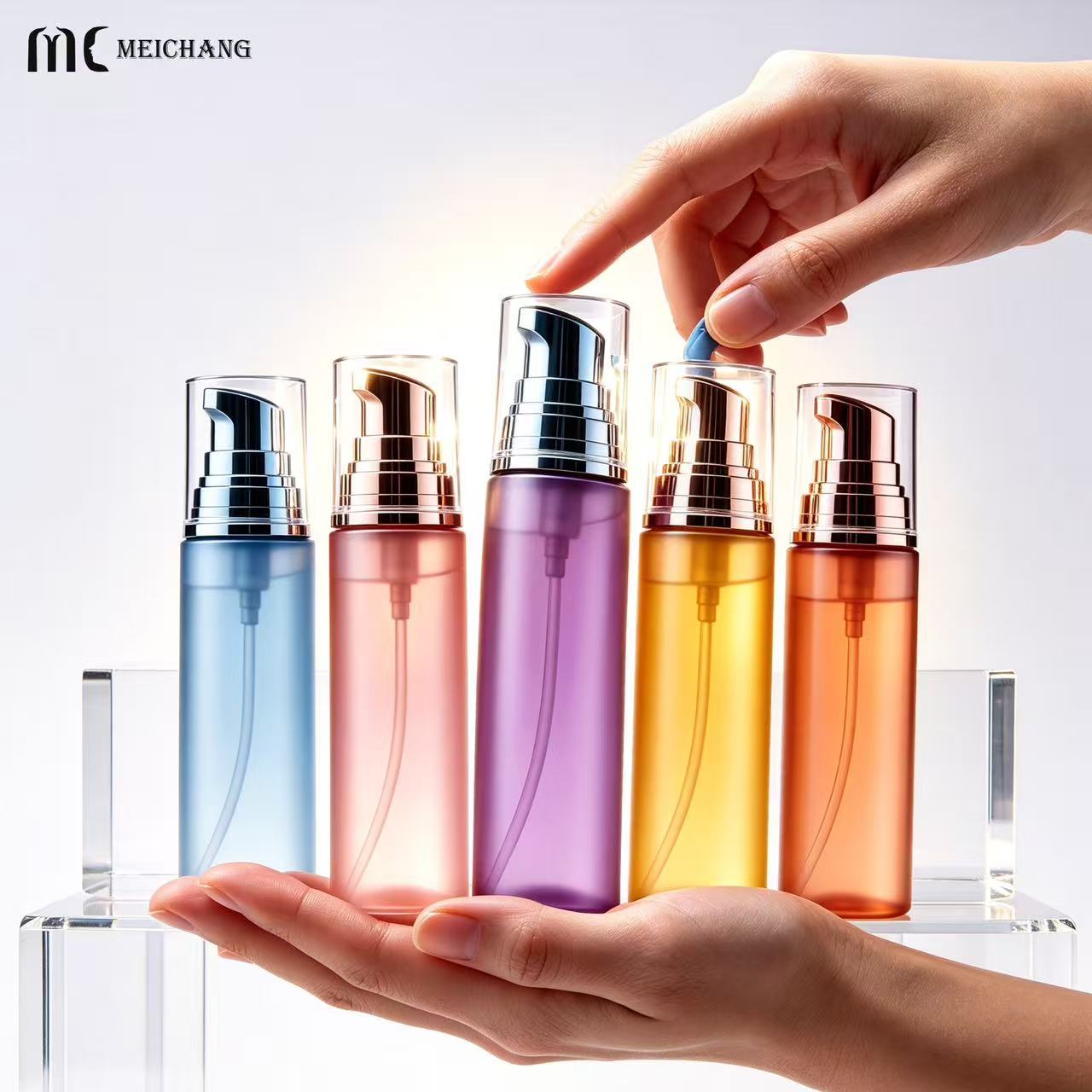 250ml/280ml/320ml PET Fine Mist Hair Spray Bottle for Dry Shampoo & Haircare(MC-452)