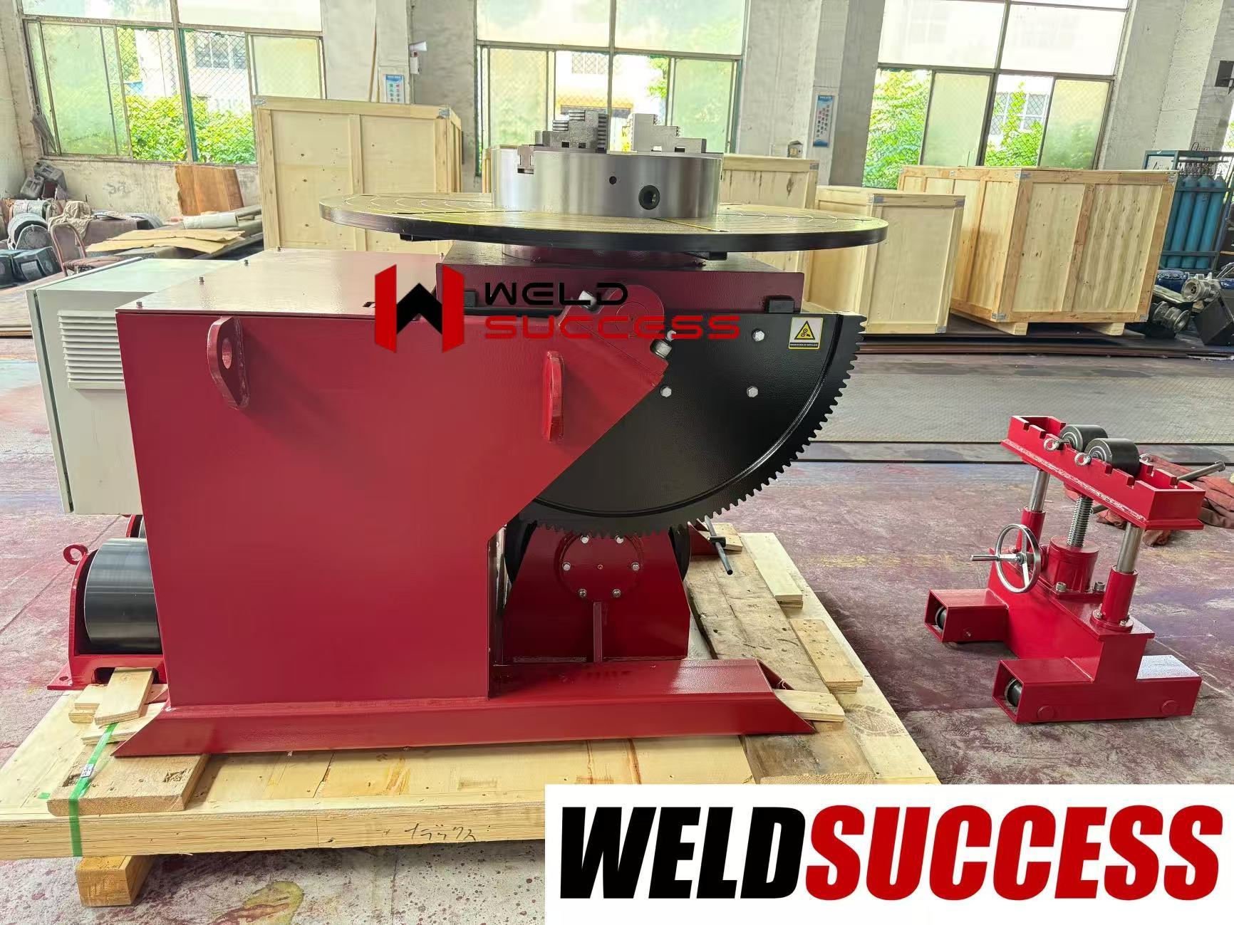 3000kg Standard Welding Positioners , Automatic Rotary And Tiltling Turntable Positioner