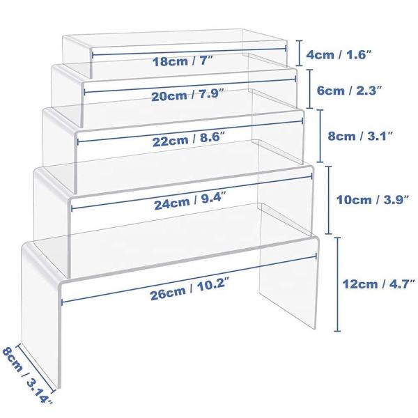 Table Acrylic Step Risers Clear Strong Custom Acrylic Risers For Dessert Table