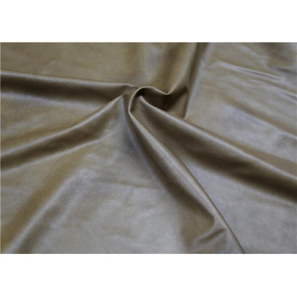 Brown Twotone PVC Synthetic Leather Durable 300 Gsm Normal Peeling Strength