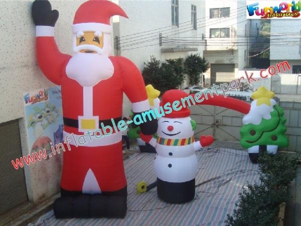 Pvc inflável 8kg das decorações do Natal do boneco de neve para anunciar