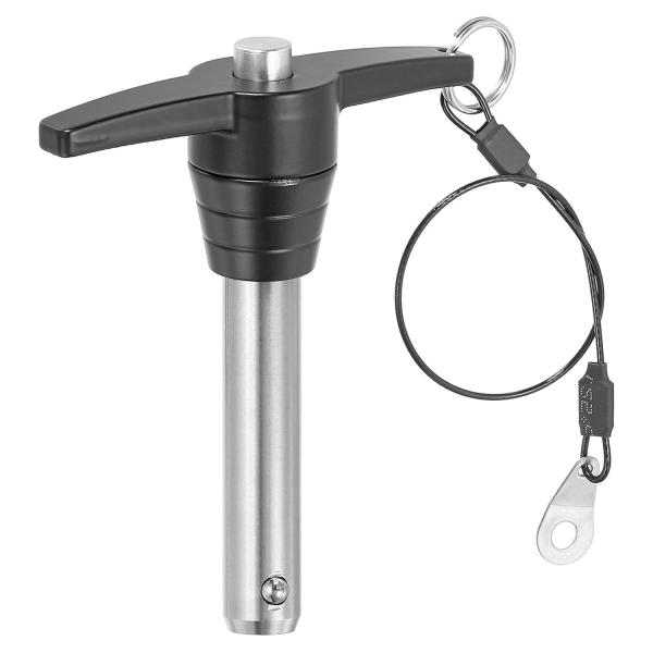 5/8 Inch T Handle Quick Release Pin with Push Button for Easy Ball Locking