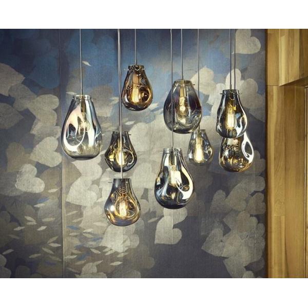 Глобус 30X30X40cm света нордического современного выдувного стекла дома E27 привесной