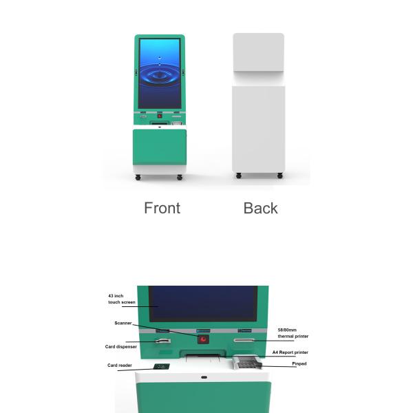 Smart Self Printing Kiosk Terminal Payment Self Service Credit Card Kiosks With Pos