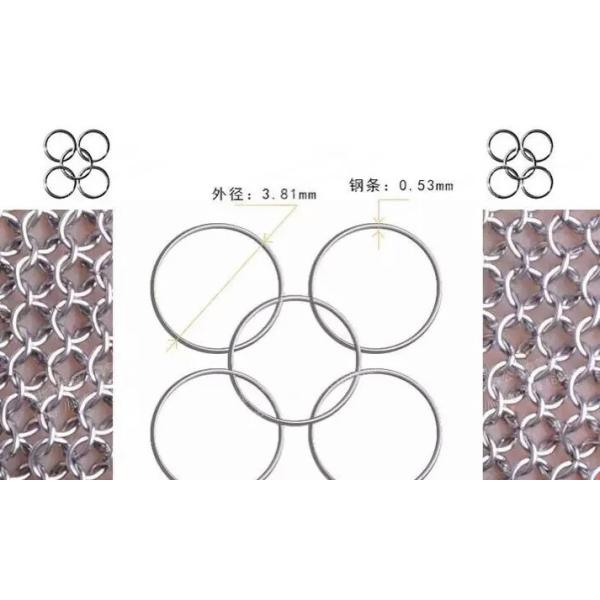 El corte anti de la camisa de Chainmail del acero inoxidable para defiende contra el tiburón, fuerza 500N