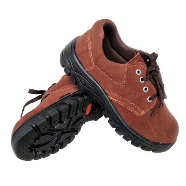 SGS Anti Piercing Steel Toe Cap Leather Low Top Wear Resistant Safety Shoes Trainers