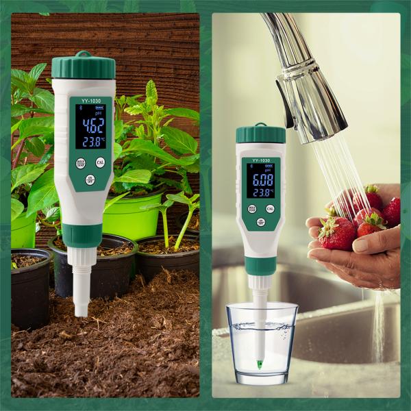 ワイヤレス デジタル ブルーテッド PH 検出器 PH メーター 食品,肉,チーズ 化粧品 汎用 精度