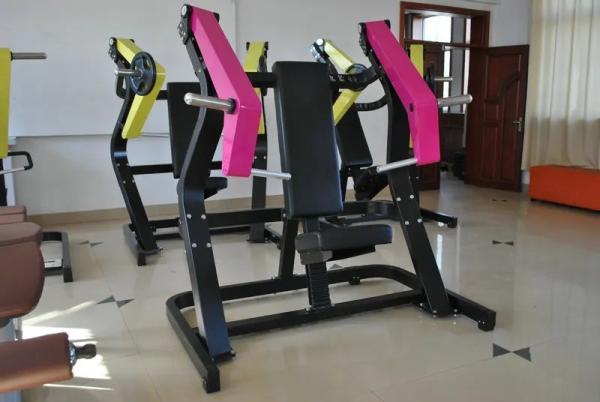Commercial Gym Plate Loaded Steel Chest Press For Bodybuilding Back Arm