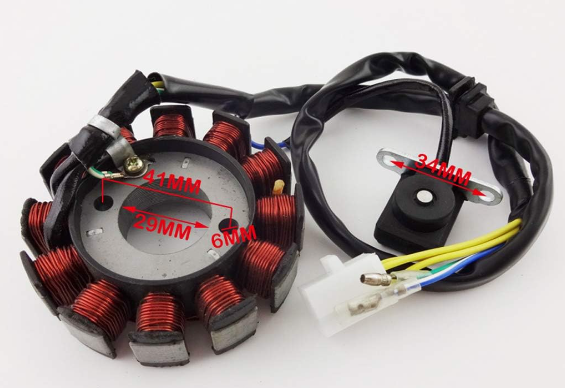 Motorcycle Stator Coil Magneto Stator Comp ISO9001 WIMMA Tvs Star City