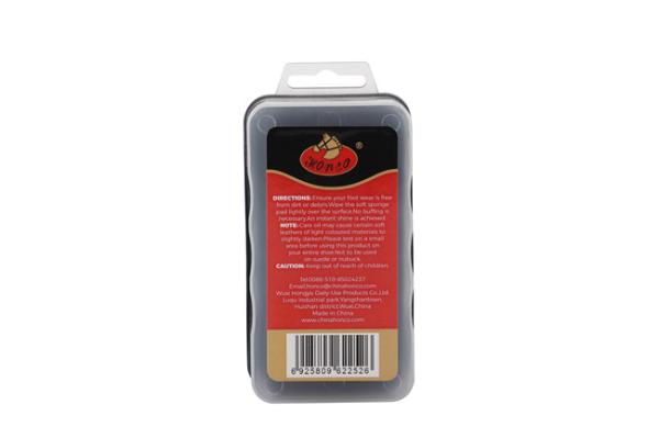 36g Shoe Shine Sponge Leather Hanging Holes Supermarket Shelves Shining Shoes Care