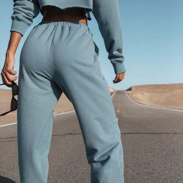 Рукав моды длинный вокруг верхней части урожая полиэстера хлопка шеи