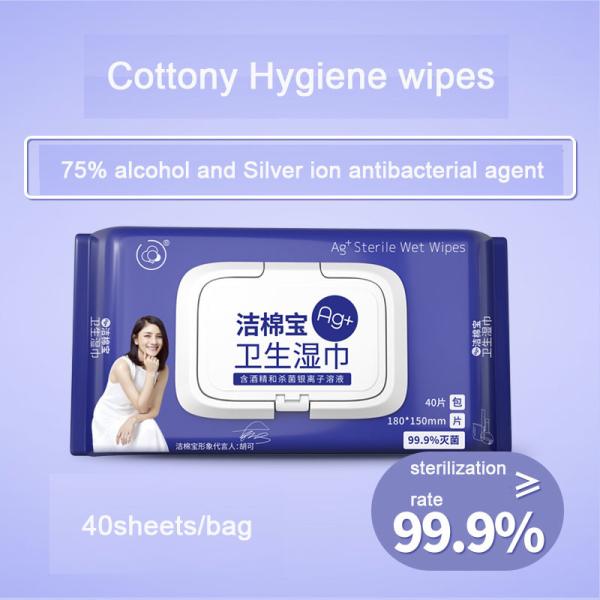 18*15 Cm Antibacterial Alcohol Wipes , Wet Wipes For Personal Hygiene