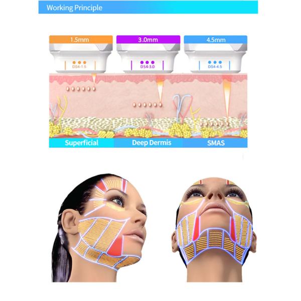 4D белый Hifu косметический аппарат M001 20000 выстрелов картридж 12 линии Hifu корпусный аппарат