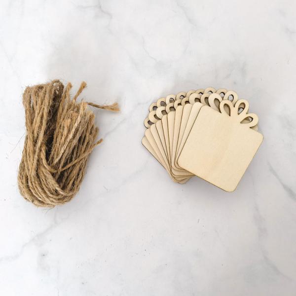 DIY Wooden Christmas Ornaments Unfinished Predrilled Wood Slices for Holiday Hanging Decorations