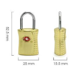 TSA travel bag lock with keys