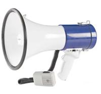 Corpo ABS Megafone de 50 watts com conversa, sirene, música para o exterior
