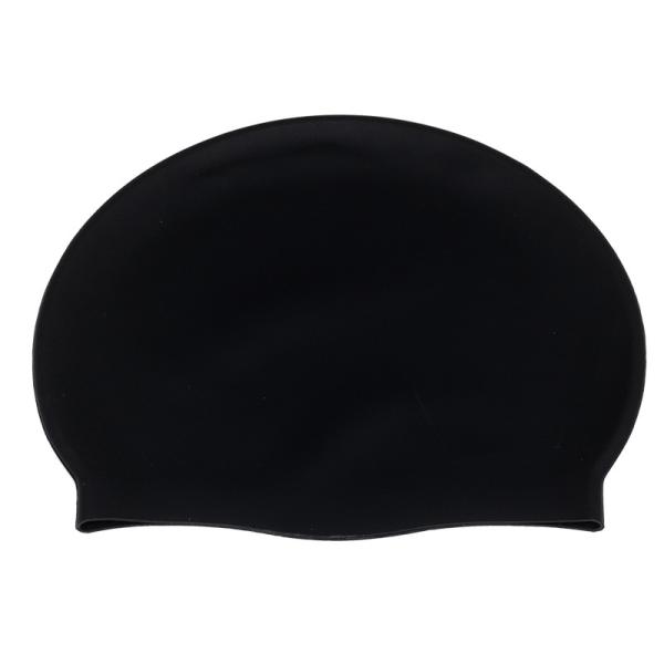 Silicone Swimming Hat 65g Black Stylish Waterproof Swimming Cap Adults