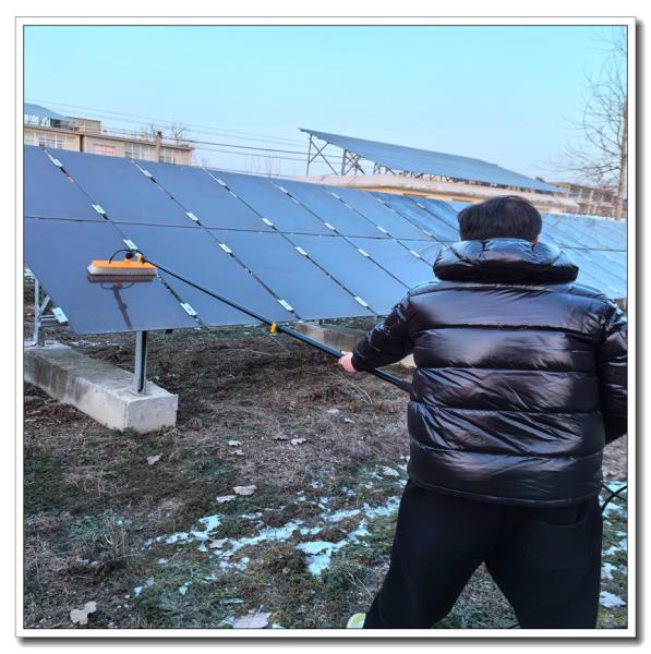 Painel Solar Pincel de Lavar Manual com 5,5 metros de Alumínio