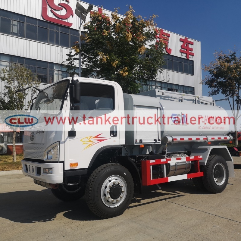 FAW 4×4 5000L Fuel Dispenser Truck for Off-Road Fuel Supply