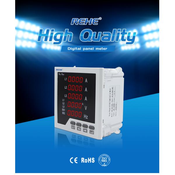 Slim model Three  phase multi amp volt Hz digital multi panel Meter 010v meter