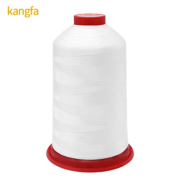 Tex 90 V-92 Hielo de nylon UV blanco de platino 8 onzas para zapatos de cuero / bolsos / maletas 210D/3 69 Spun de costura