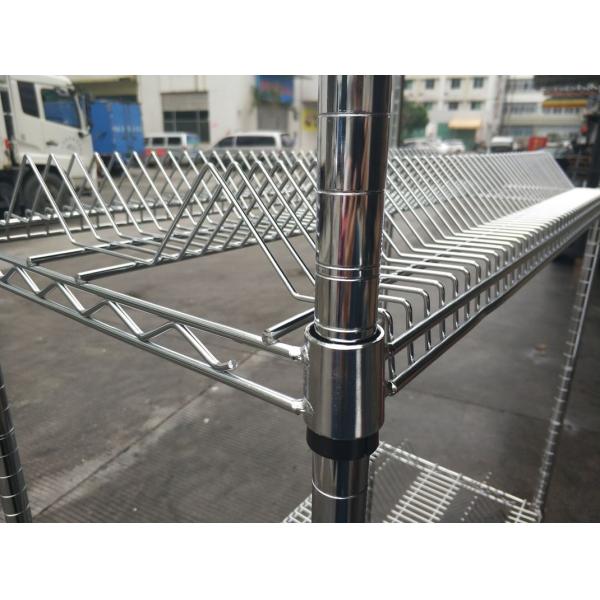 Chrome Plated Mobile Wire Cart / Silver Reel Component Display Wire Trolley