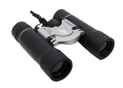 Black 8x Magnification Lightweight Travel Binoculars 25mm Objective Diameter