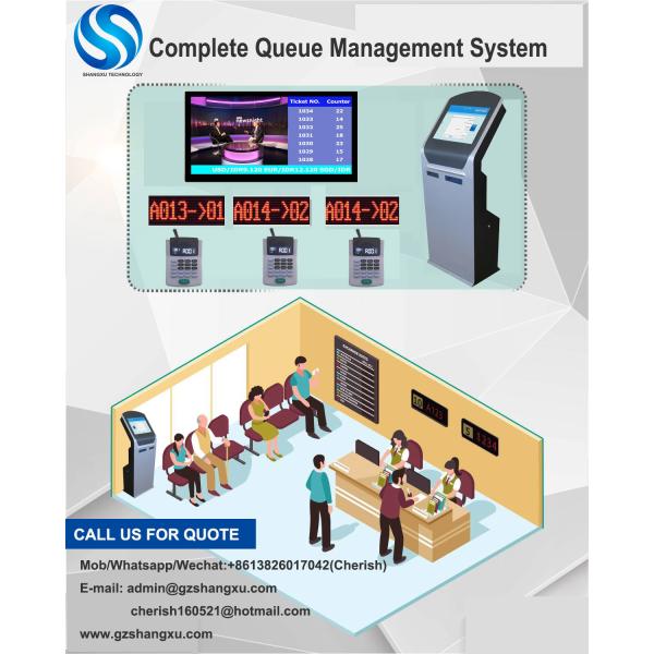 IR Touch Screen Queue Management System Ticket Dispenser Kiosk Token Number Ticket Machine
