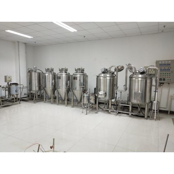Adjustable 100L Beer Production Line , Nano Brewery Equipment For Restaurant