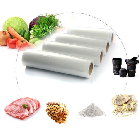 5mil Black Embossed Vacuum Sealer Rolls 90mic 11