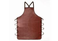 Delantal de cuero real del supermercado anti impermeable del aceite