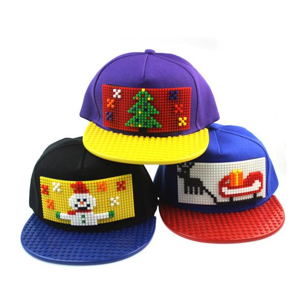 Christmas Theme Adjustable Trucker Baseball Hat With Snap Closure