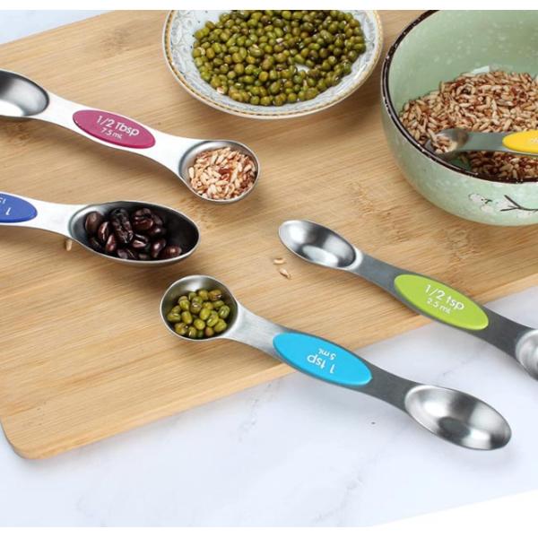 Kitchen Stainless Steel Baking Measuring Spoon Cups For Dry Or Liquid