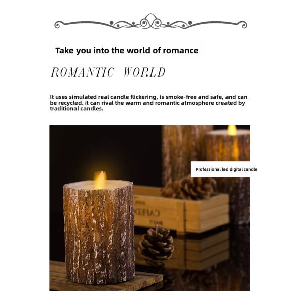 Manufacturer 10cm Real Wax Flameless LED Candles Battery Operated Pillar Remote Control Electric Flickering Candle by Piece