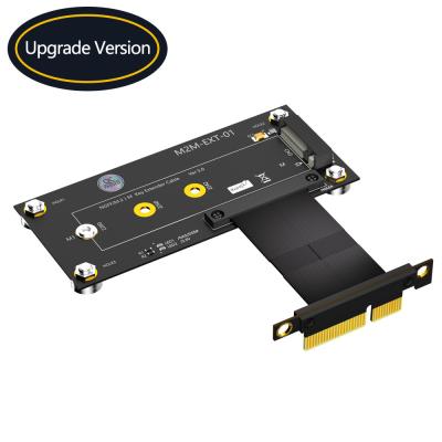 Nova versãoM.2 NGFF nvme M-key SSD para PCI-E 4X Cable de extensão com pad magnético