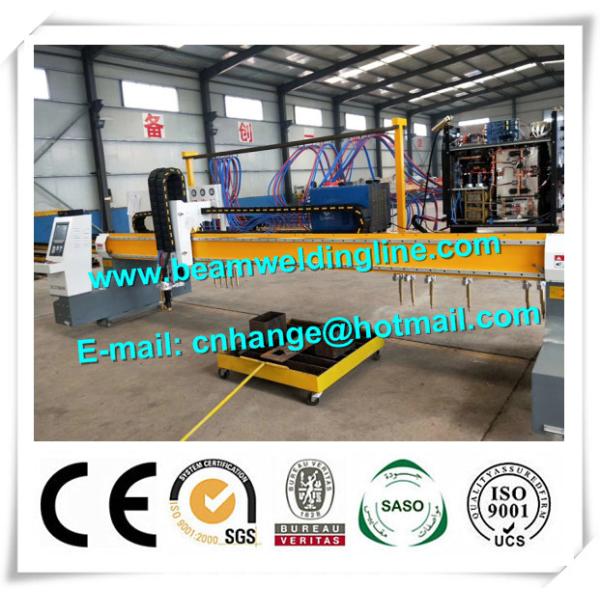 CNC Plasma Cutting Machine In H Beam Welding Line , Plasma Flame Cutting Machine