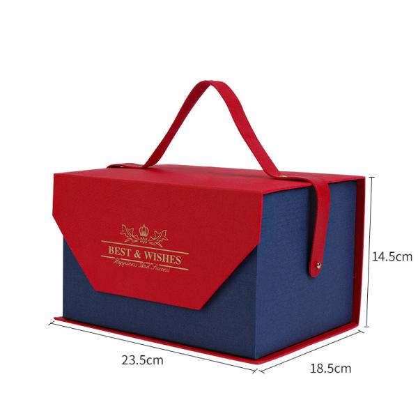 Luxury Cardboard Paper Holiday Gift Empty Box Portable Cosmetic Jewelry Packaging