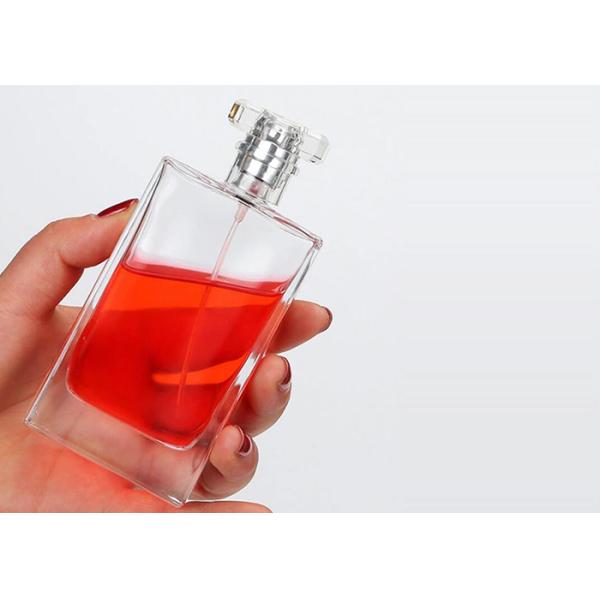 Luxury Purple Perfume Glass Bottle Silk Screen Printing Empty Scent Bottle