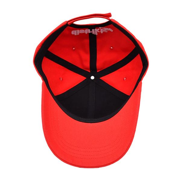 Capuzes de basebol vintage de plástico customizado com uma faixa de poliéster de nylon 100% de algodão